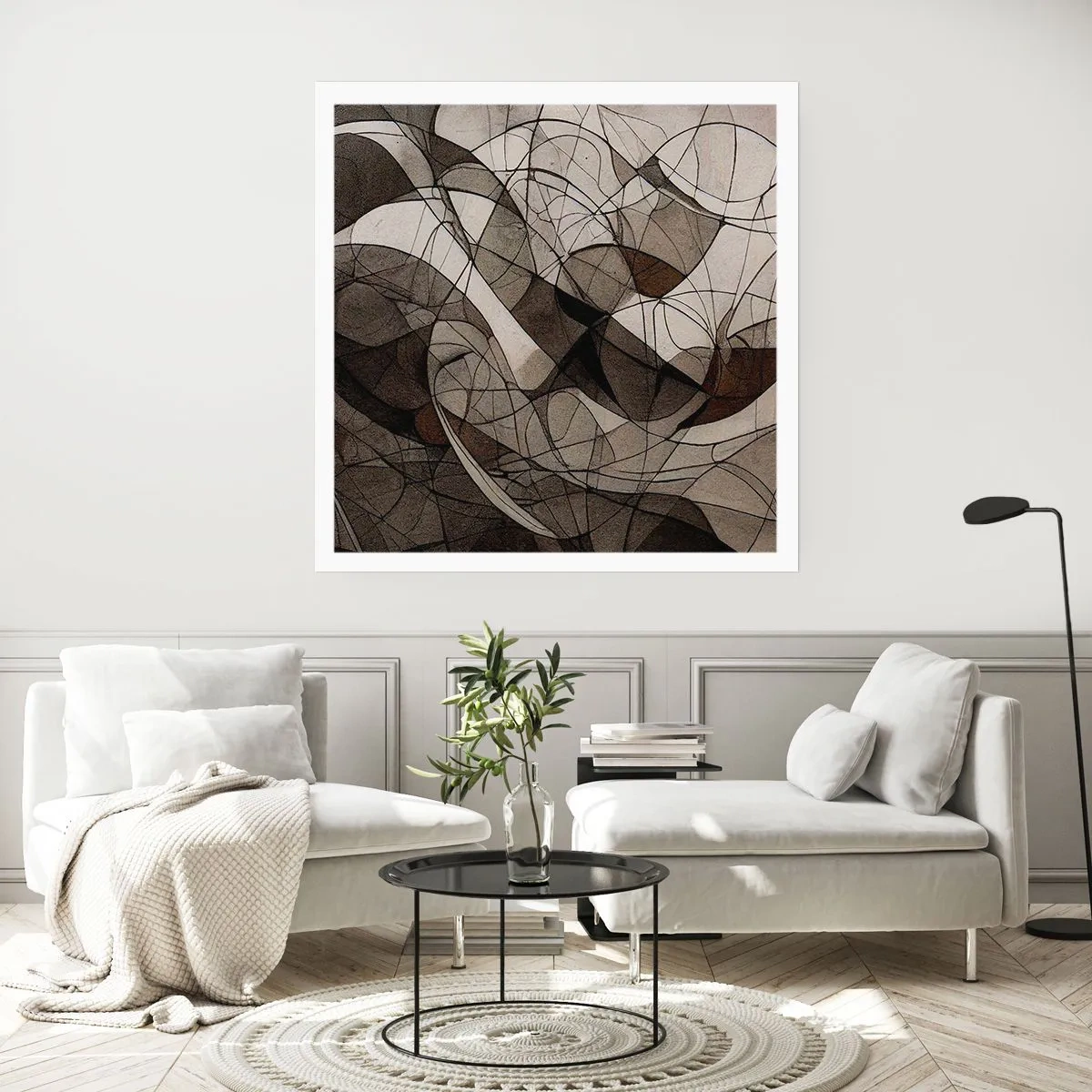 Plakat - Cyrkulacja barw ziemi - 40x40 cm