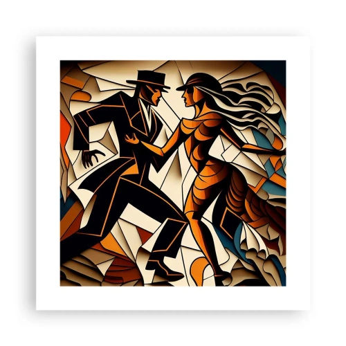 Plakat - Taniec pasji i namiętności - 40x40 cm