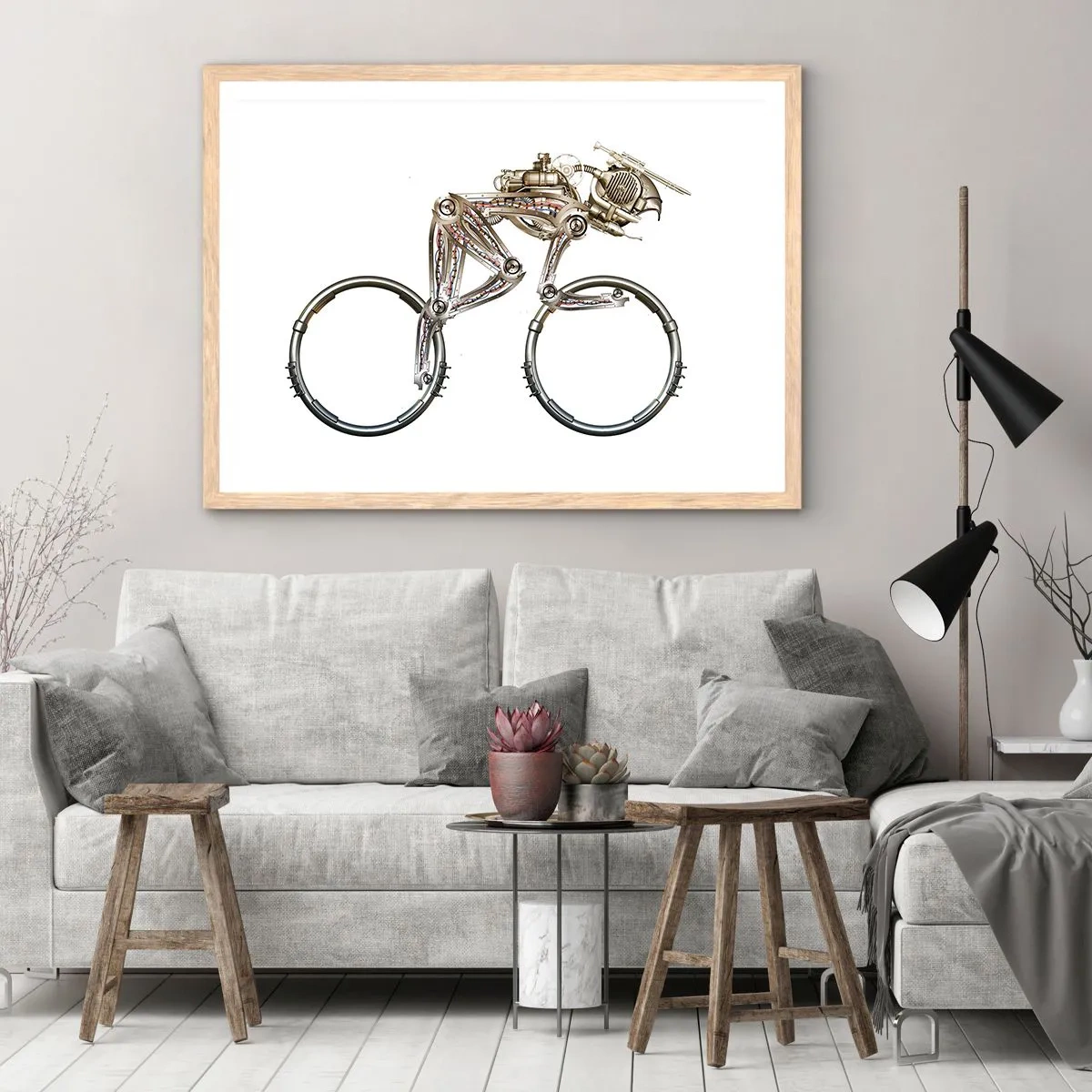 Plakat w ramie jasny dąb - Wspaniała maszyna - 100x70 cm