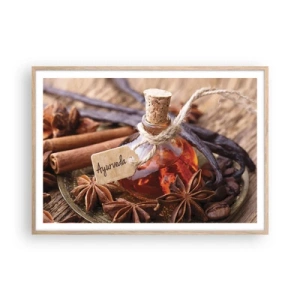 Plakat w ramie jasny dąb - Ku jedności ciała i ducha - 100x70 cm