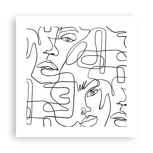 Plakat - W splątanych emocjach - 40x40 cm