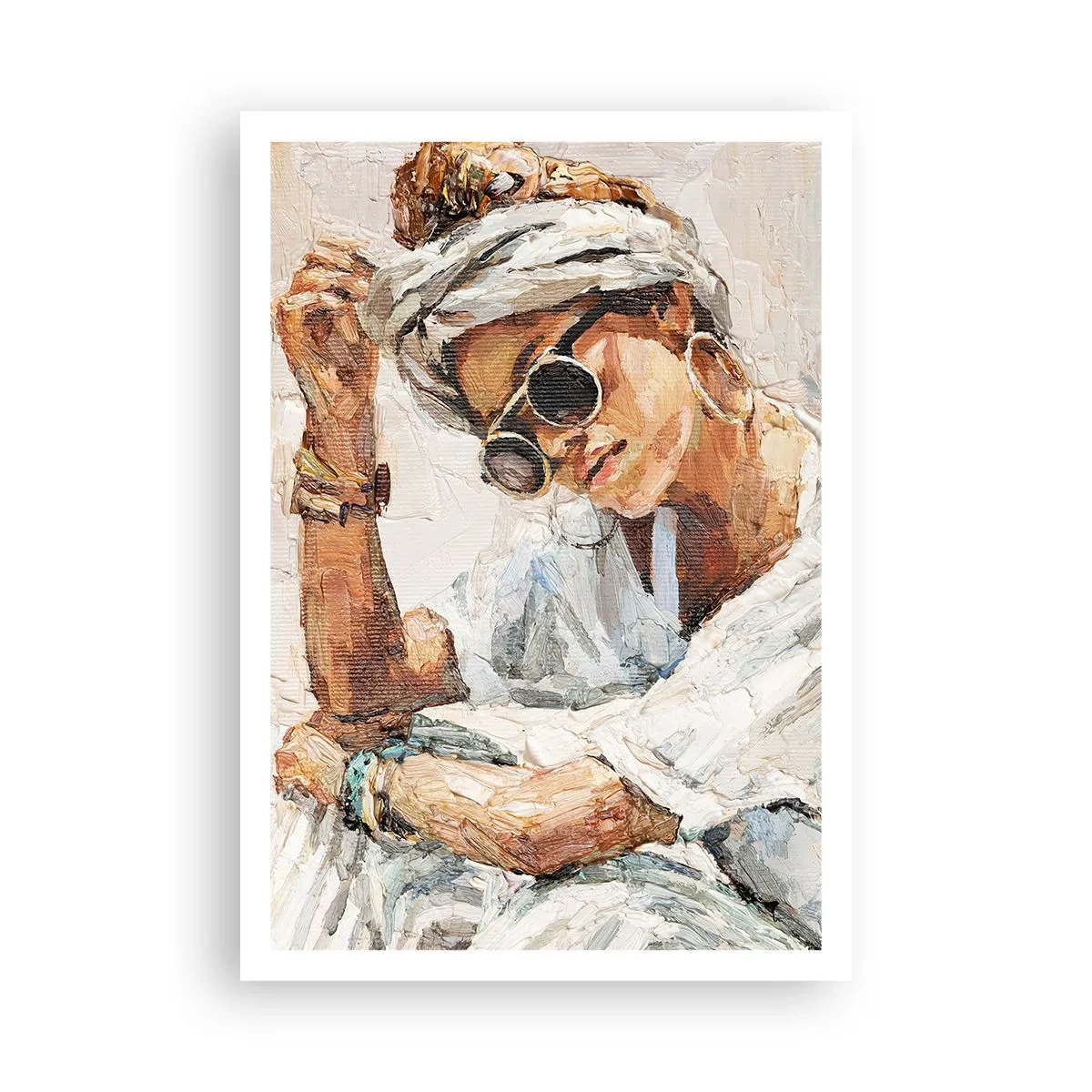 Plakat - Portret w pełnym słońcu - 70x100 cm