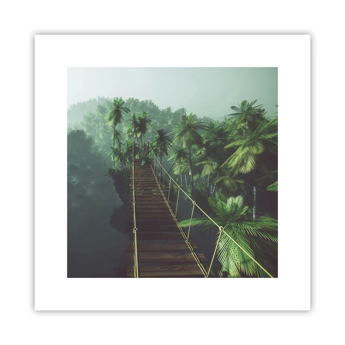 Plakat - Nad kipielą zieleni - 30x30 cm