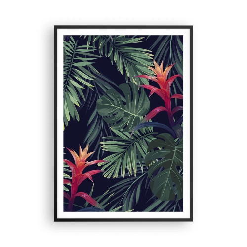 Plakat w czarnej ramie - Zapłonąć w zieleni - 70x100 cm