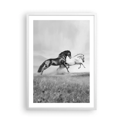 Plakat w białej ramie - Anioły i demony - 50x70 cm