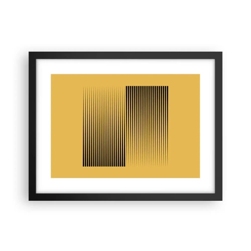 Plakat w czarnej ramie - Kwadratura przeciwieństw - 40x30 cm