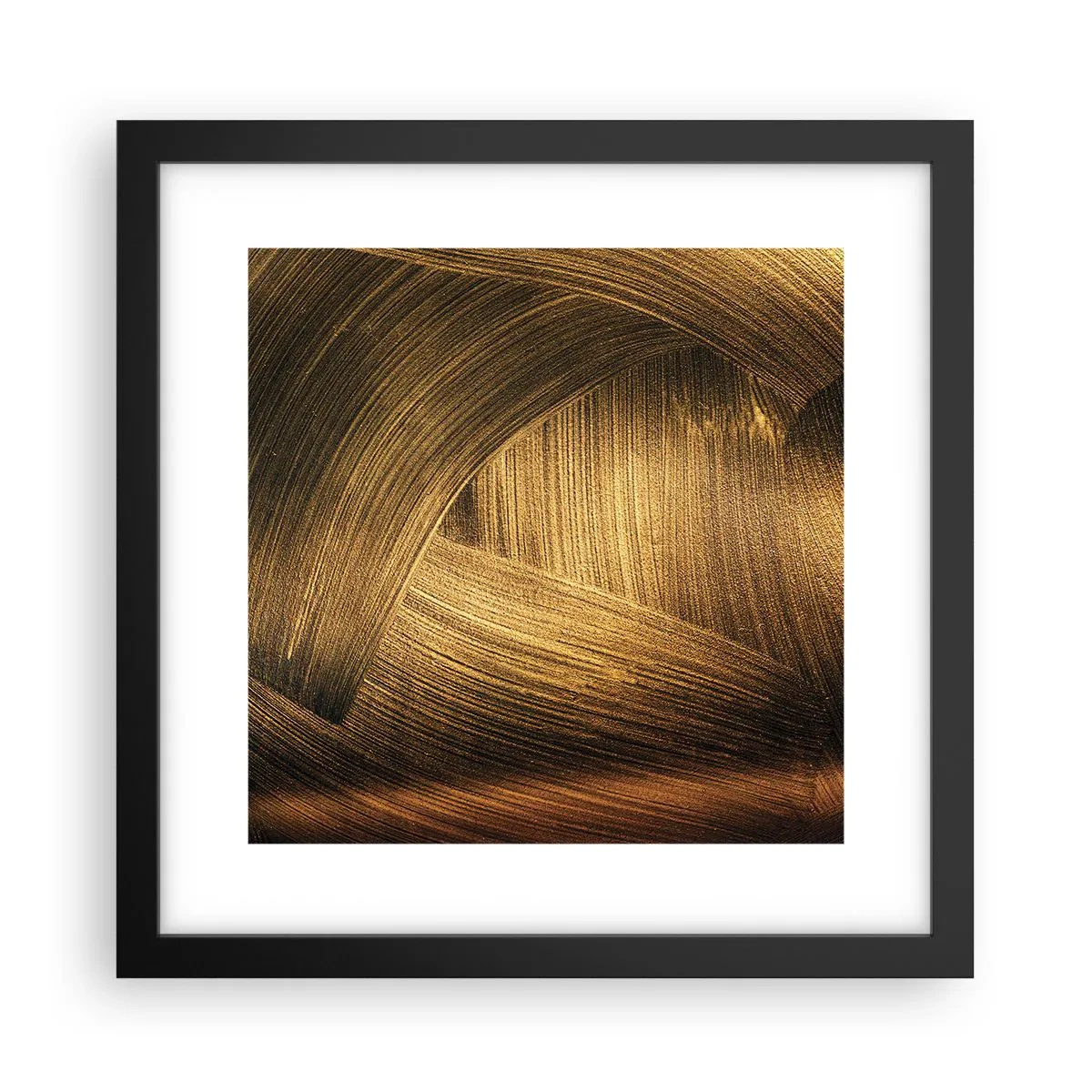 Plakat w czarnej ramie - W złotym labiryncie - 30x30 cm