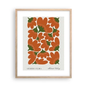 Plakat w ramie jasny dąb - Z życia kwiatów - 40x50 cm