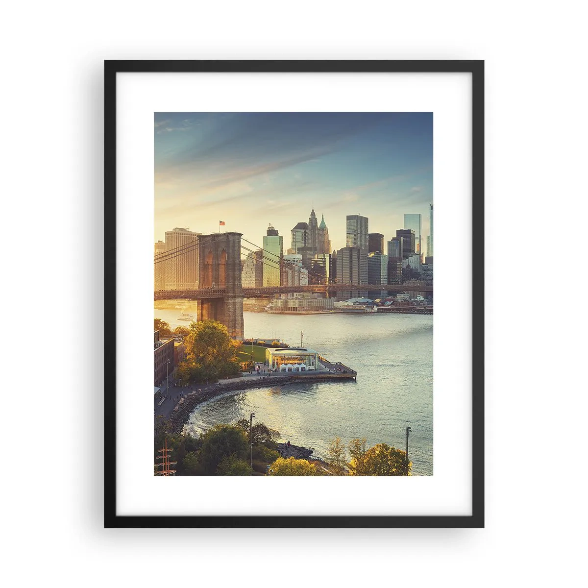 Plakat w czarnej ramie - Wielkomiejski świt - 40x50 cm