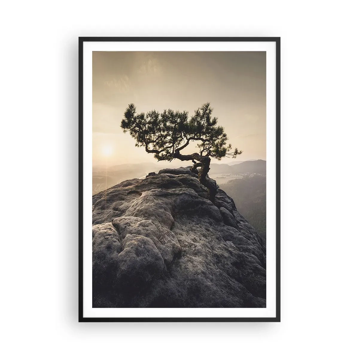 Plakat w czarnej ramie - Życie zawsze zwycięża - 70x100 cm