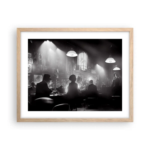 Plakat w ramie jasny dąb - W jazzowym klimacie - 50x40 cm