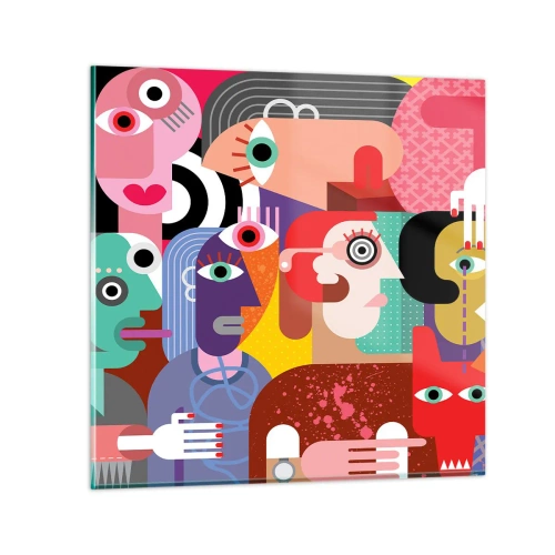 Obraz na szkle - My od pana Picassa - 70x70 cm