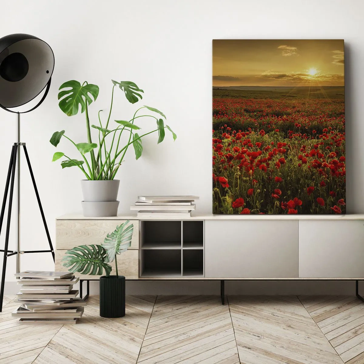 Obraz na płótnie - Wśród fali łąk szumiących, wśród kwiatów powodzi - 45x80 cm
