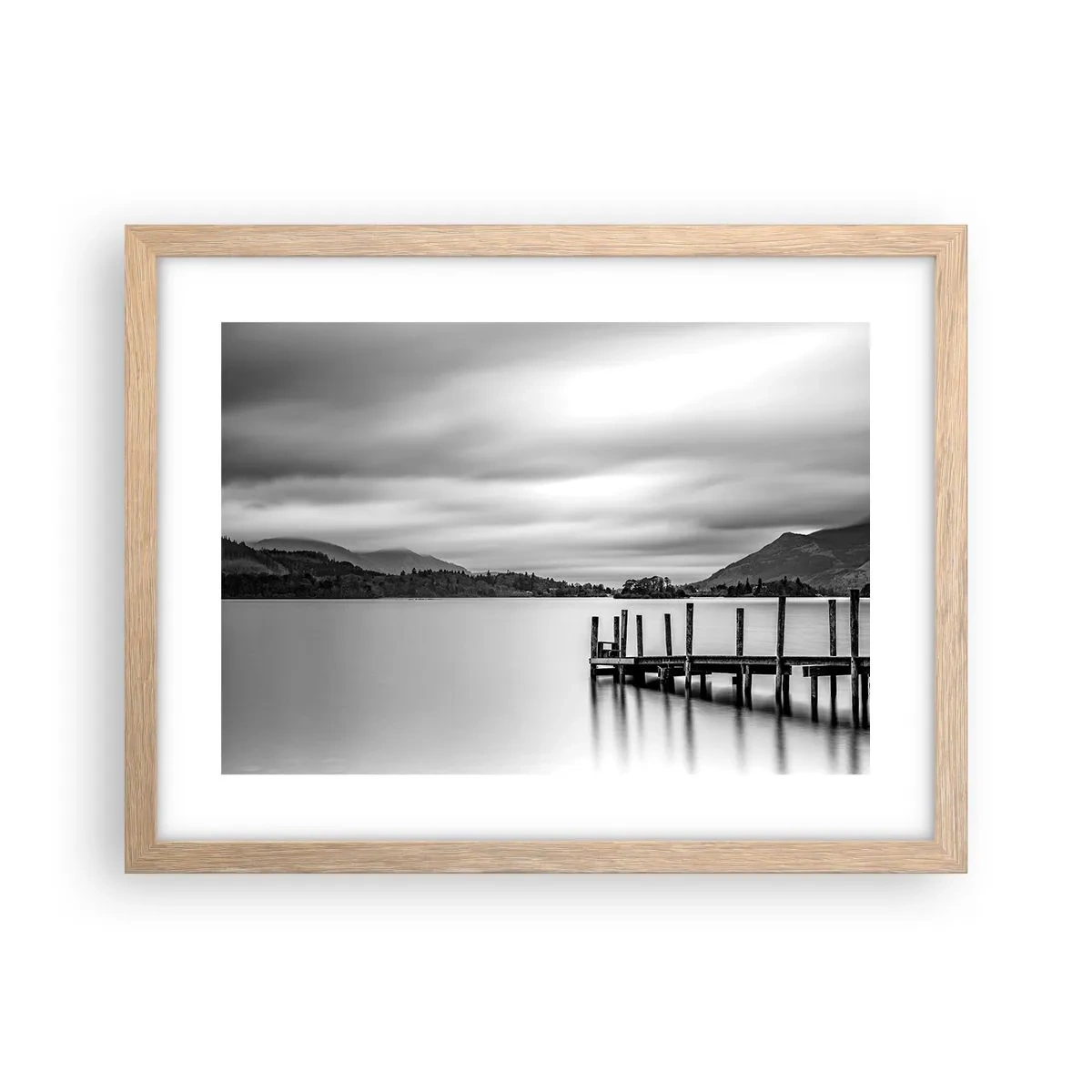 Plakat w ramie jasny dąb - Łagodność i siła - 40x30 cm