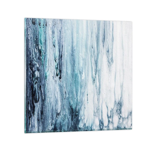 Obraz na szkle - Sople błękitu - 70x70 cm