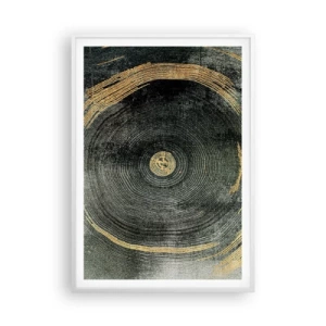 Plakat w białej ramie - Zmiana i trwanie - 70x100 cm