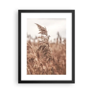 Plakat w czarnej ramie - Na polach już jesień - 30x40 cm