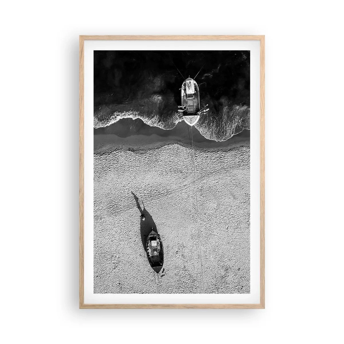 Plakat w ramie jasny dąb - Jeszcze na brzegu… - 61x91 cm