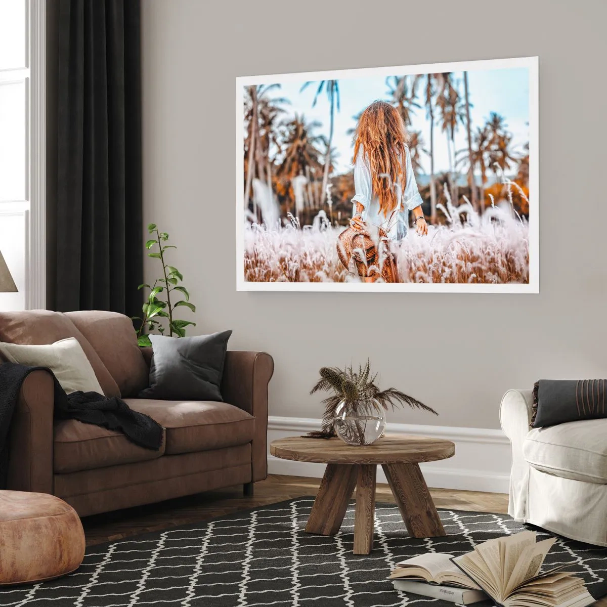Plakat - Zrodzona z puchu traw - 40x30 cm