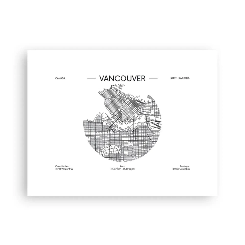 Plakat - Anatomia Vancouver - 40x30 cm