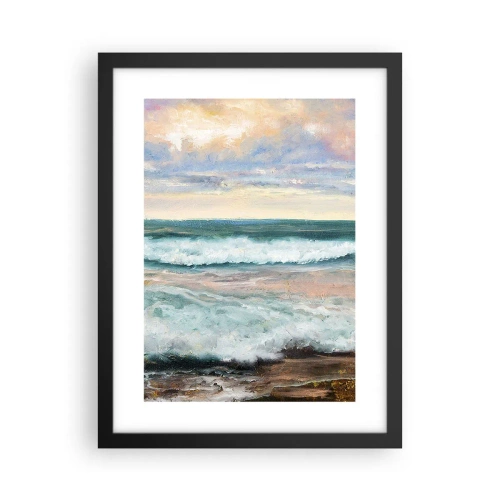 Plakat w czarnej ramie - Tutaj wygładzisz duszę - 30x40 cm
