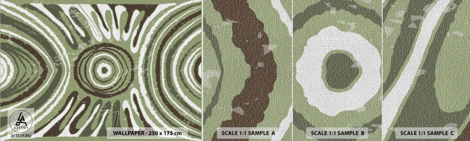 Fototapeta Próbka Premium Canvas - Eksplozja emocji - Postarzany, Boho, Sztuka - 100x30 cm