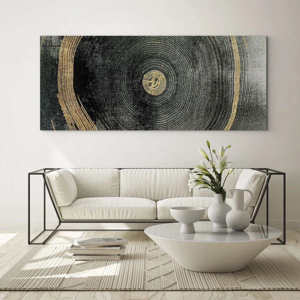 Obraz na szkle - Zmiana i trwanie - 100x40 cm