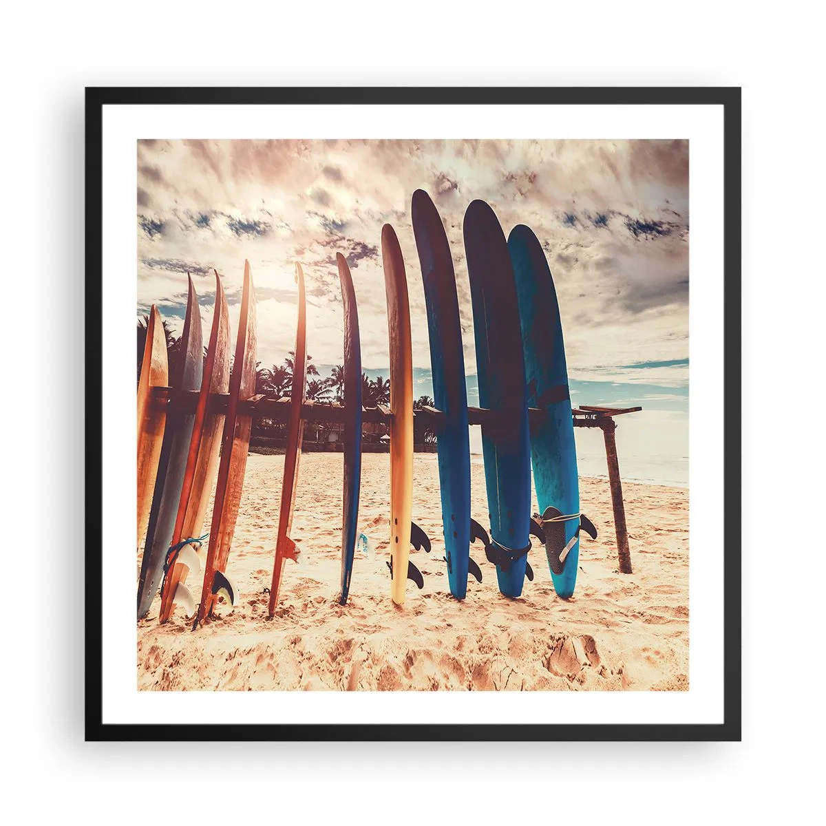 Plakat w czarnej ramie - Dobranoc, do jutra - 60x60 cm