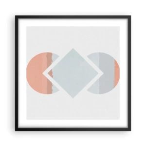 Plakat w czarnej ramie - Sytuacja jest jasna - 50x50 cm