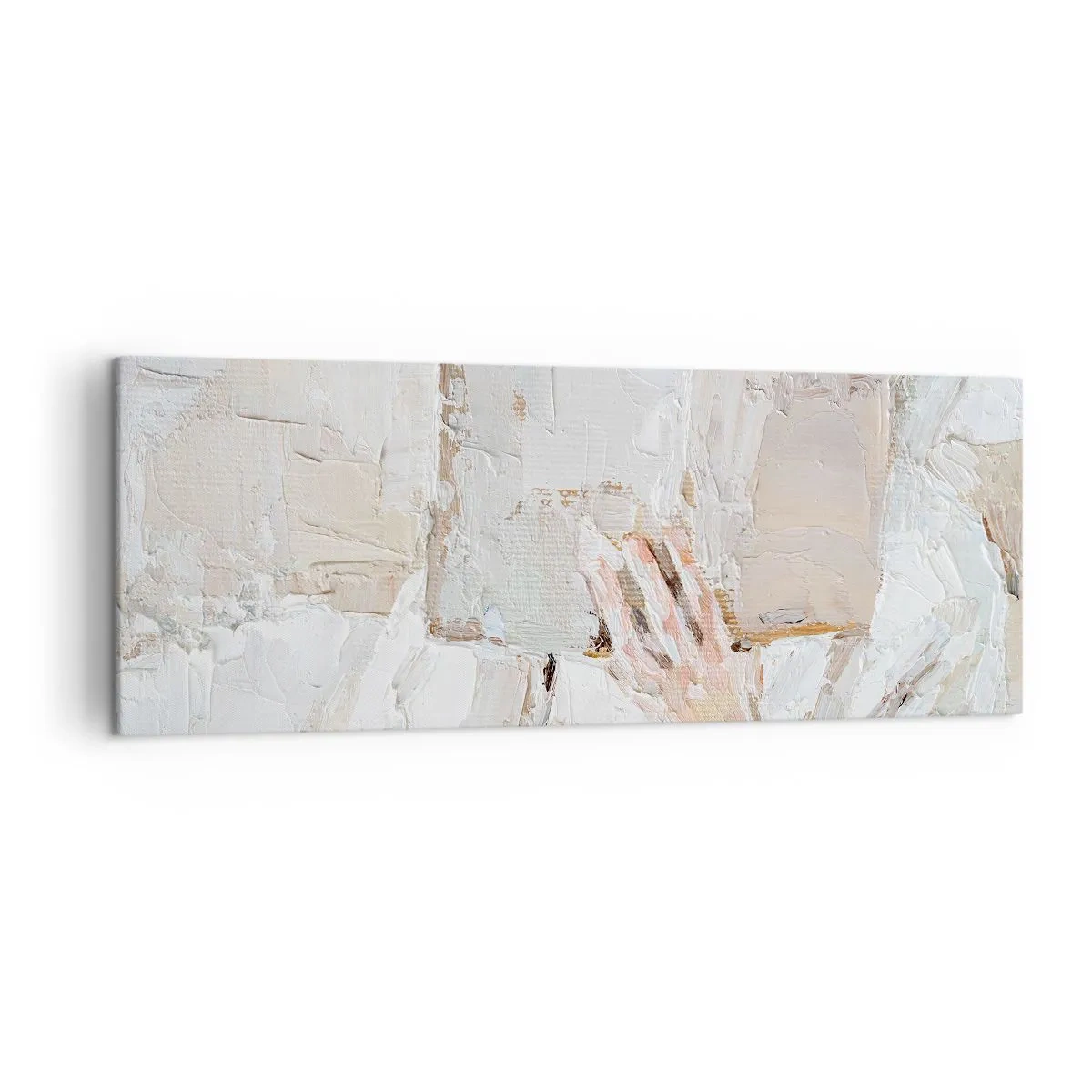 Obraz na płótnie - Impresjonistyczny obraz dłoni trzymającej otwartą książkę - 140x50cm - W innym świecie - Nowoczesna dekoracja ścienna do salonu i sypialni ARTTOR