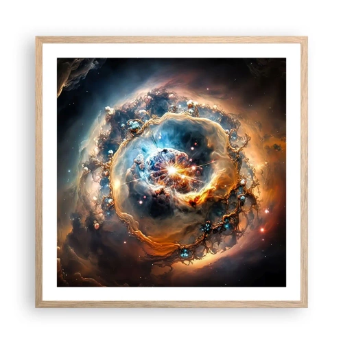 Plakat w ramie jasny dąb - Początek - 60x60 cm