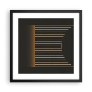 Plakat w czarnej ramie - Zbadać ciemność - 40x40 cm
