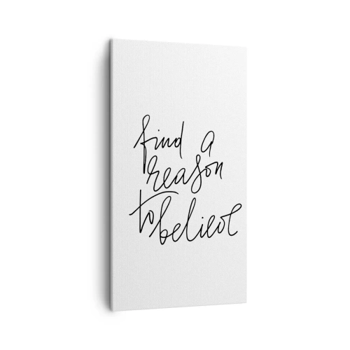 Obraz na płótnie - To możliwe - 45x80 cm