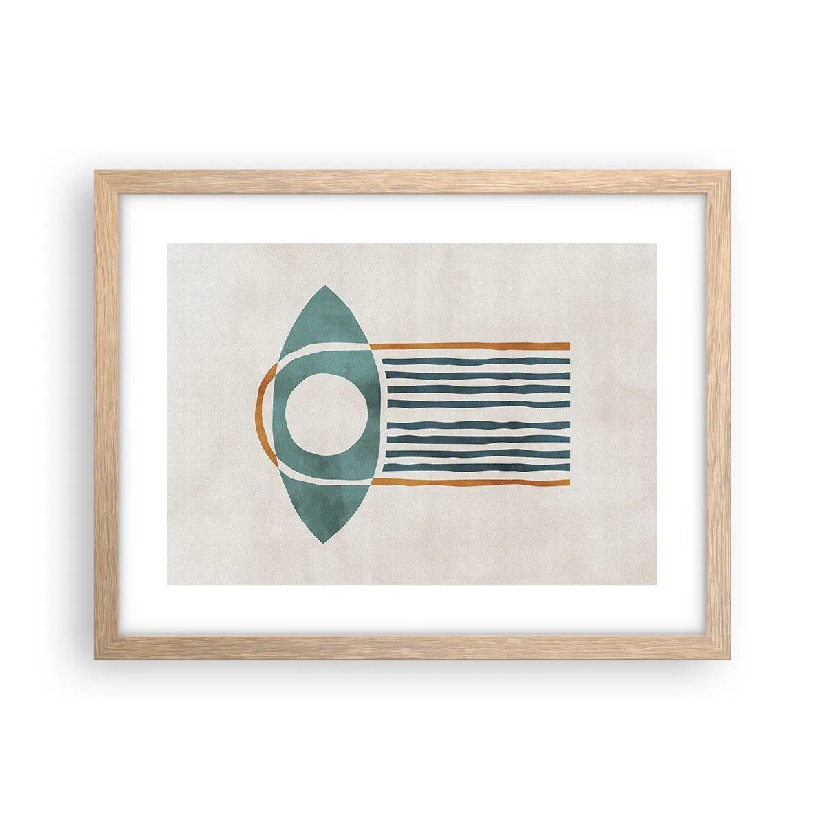 Plakat w ramie jasny dąb - Znaki i rytuały - 40x30 cm