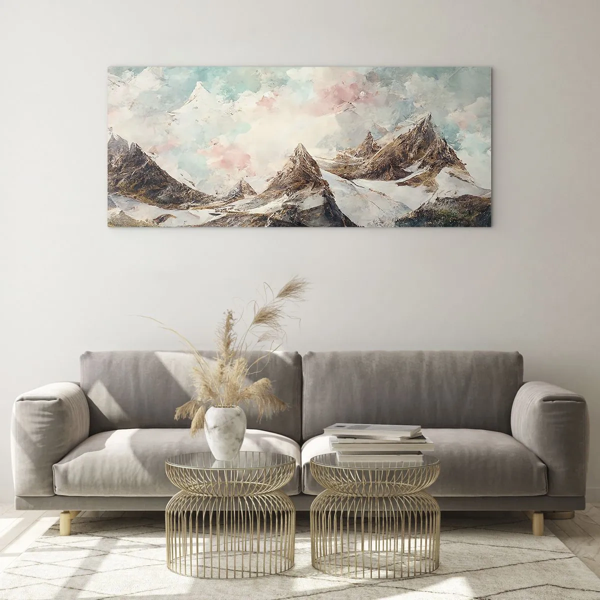 Obraz na szkle - Skalne ostrza - 100x40 cm