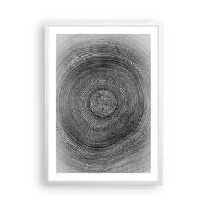 Plakat w białej ramie - Znak czasu - 50x70 cm