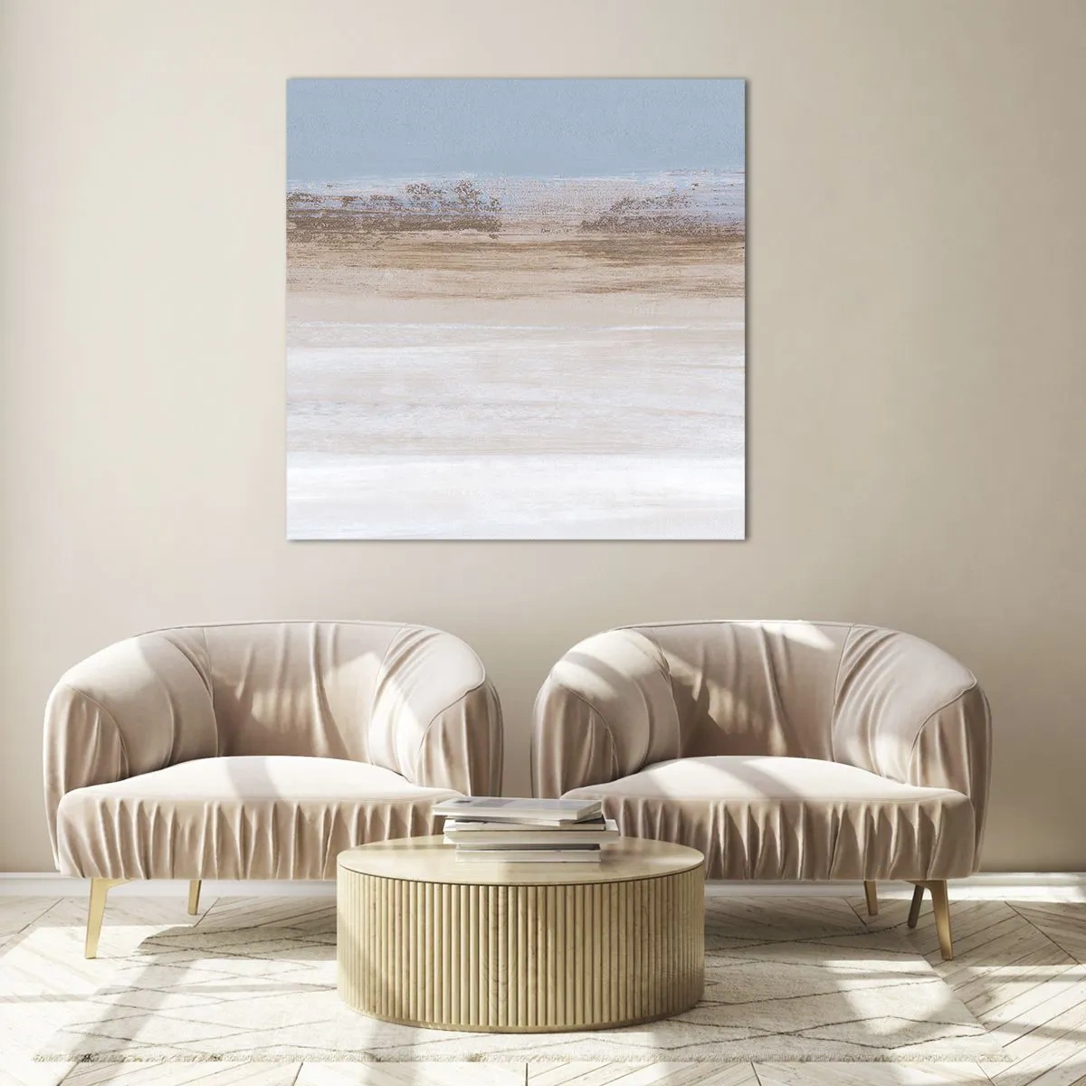 Obraz na szkle - Niejednoznaczny pejzaż - 70x70 cm