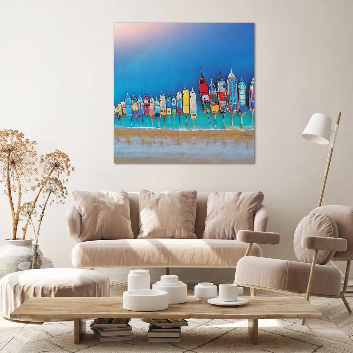 Obraz na płótnie - Z lotu ptaka - 70x70 cm