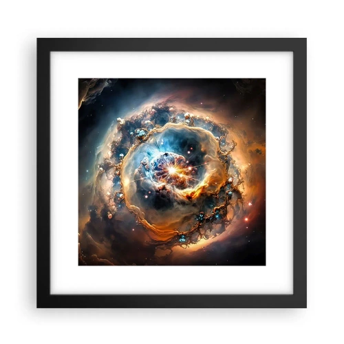 Plakat w czarnej ramie - Początek - 30x30 cm