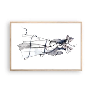 Plakat w ramie jasny dąb - Studium dotyku - 91x61 cm