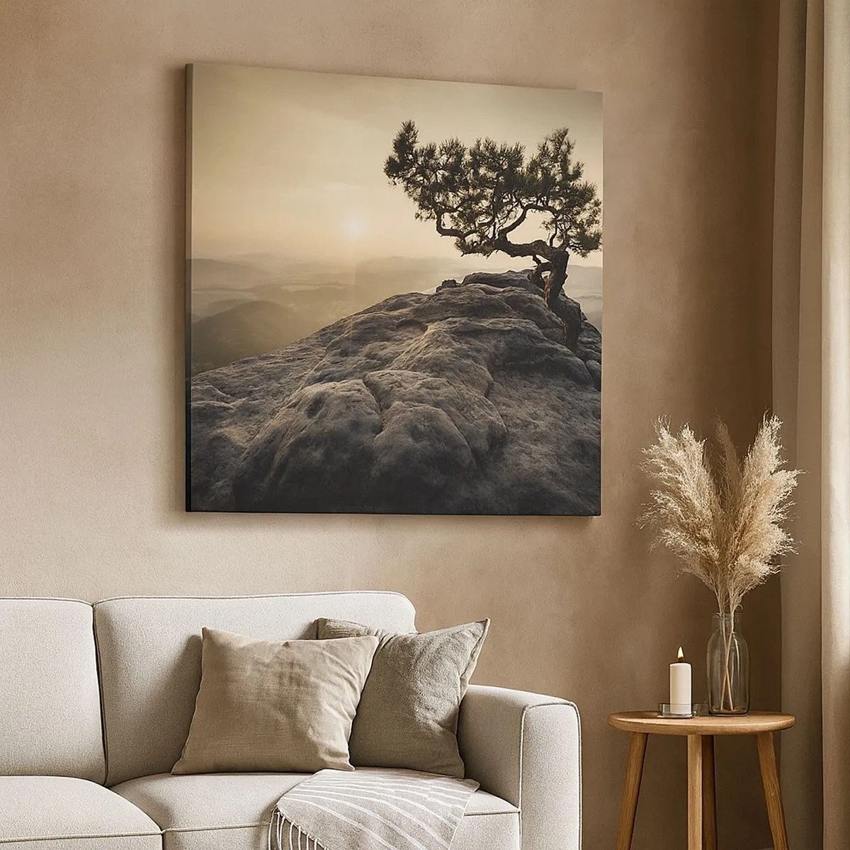 Obraz na płótnie - Życie zawsze zwycięża - 30x30 cm