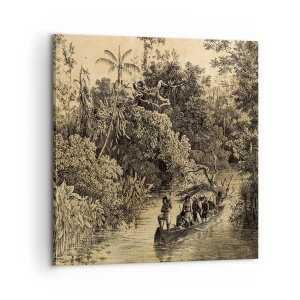 Obraz na płótnie - Wyprawa do źródła - 60x60 cm