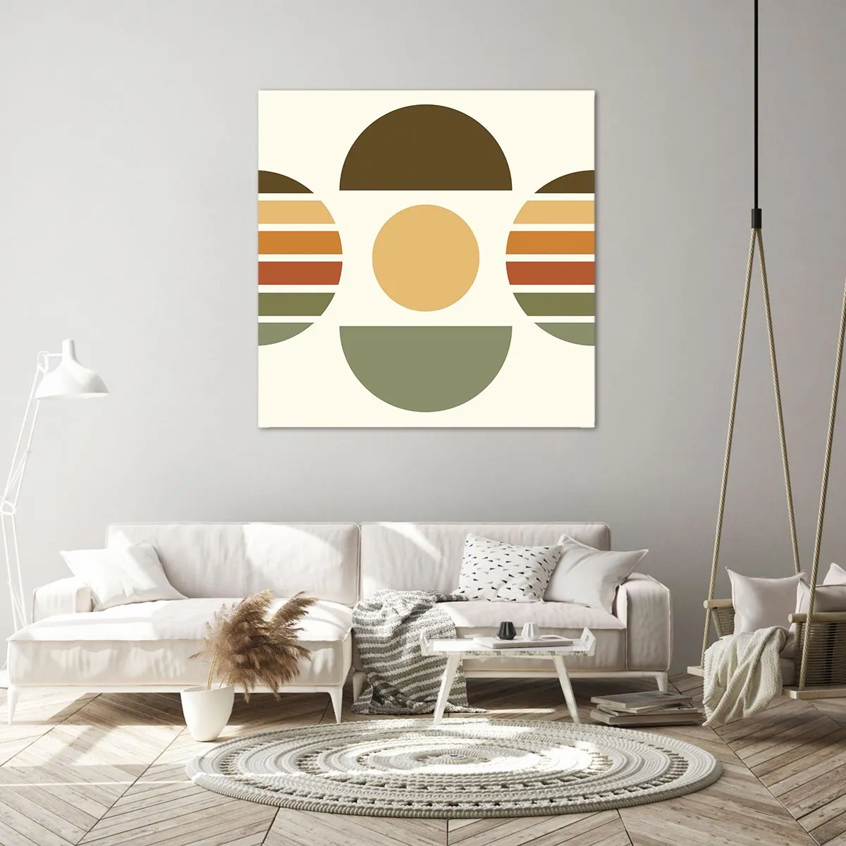 Obraz na płótnie - W kolorach ziemi - 70x70 cm