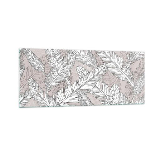 Obraz na szkle - Pierzasta zawierucha - 100x40 cm