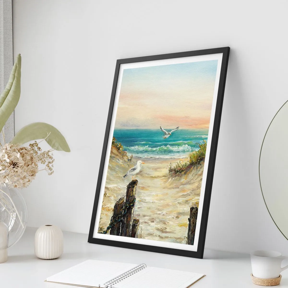 Plakat w czarnej ramie - Bezwietrzne zacisze - 40x50 cm