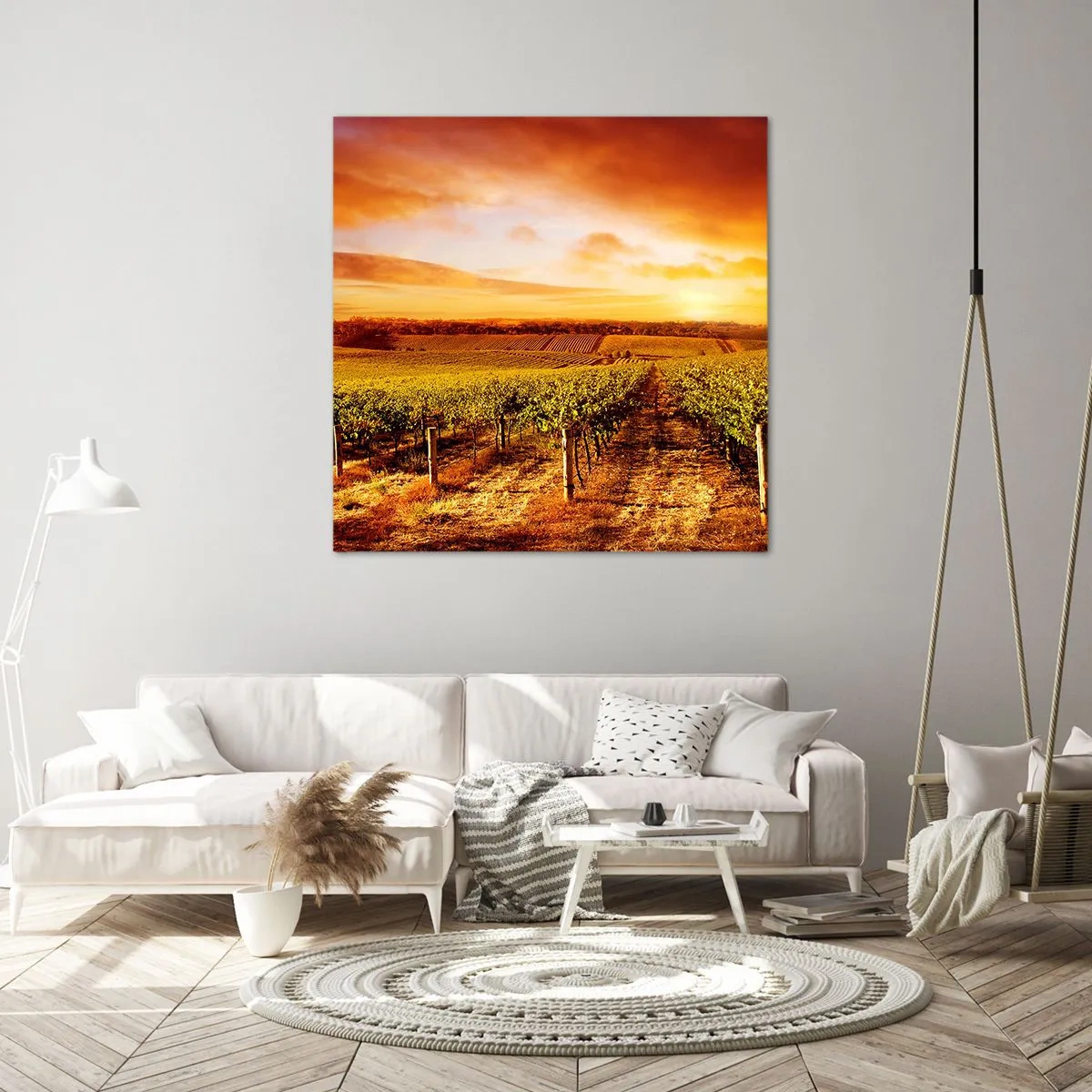 Obraz na płótnie - Delikatnie owocowe z nutą słońca - 60x60 cm