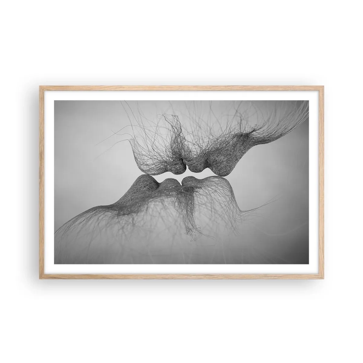 Plakat w ramie jasny dąb - Pocałunek wiatru - 91x61 cm