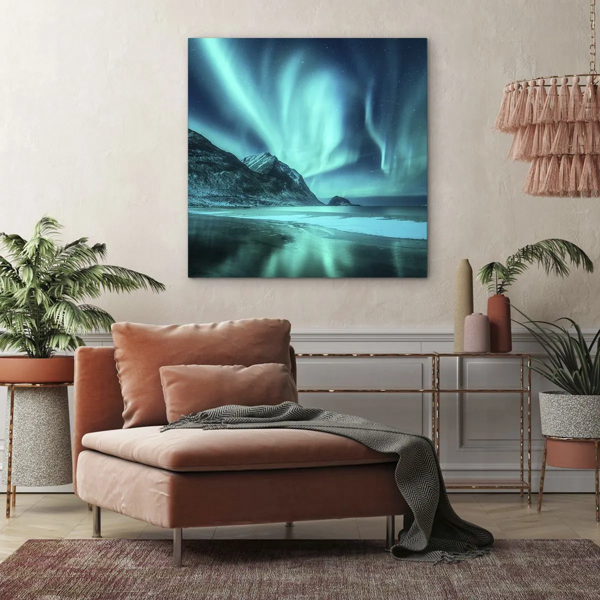 Obraz na płótnie - Cuda północy - 50x50 cm