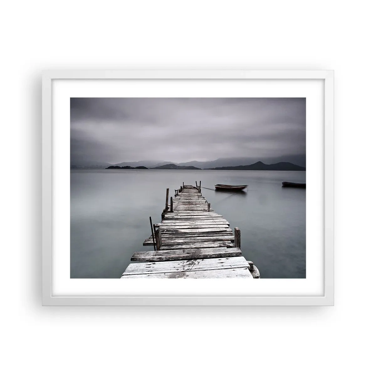 Plakat w białej ramie - Jutro możesz ruszać - 50x40 cm