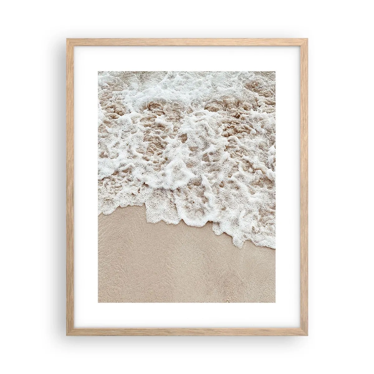 Plakat w ramie jasny dąb - Zaraz wracam - 40x50 cm